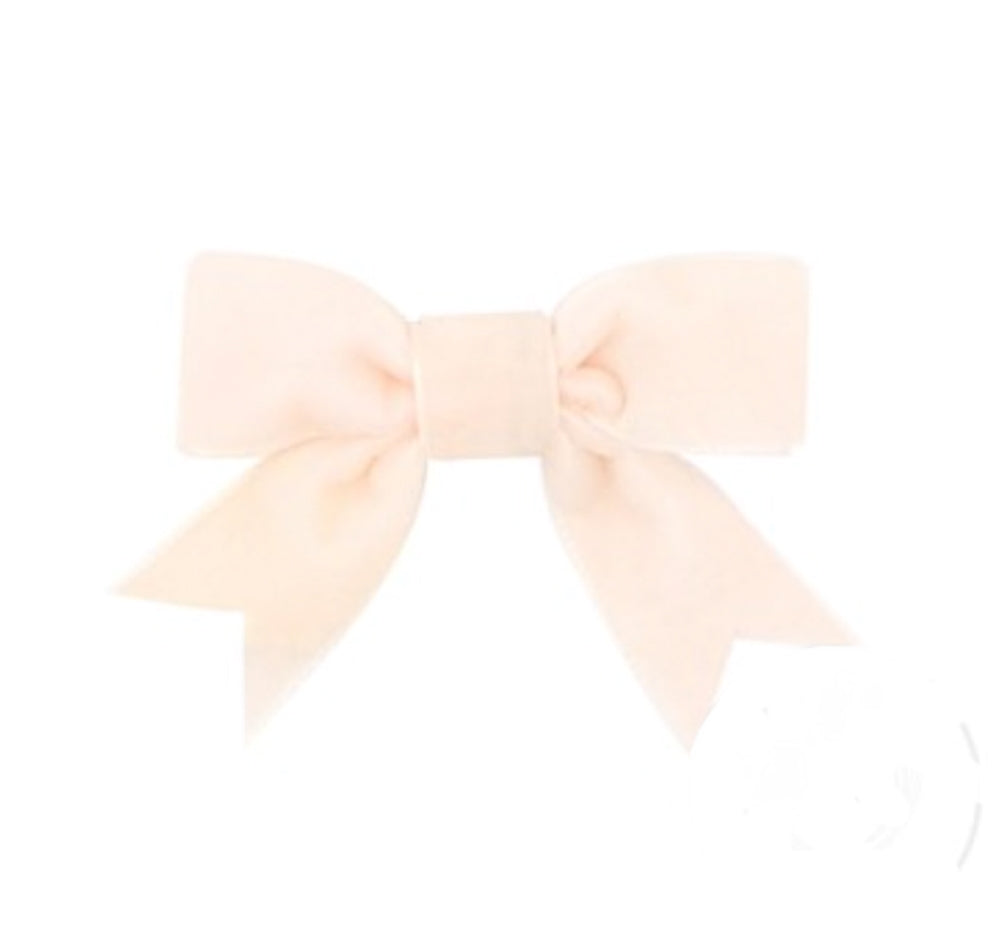 Mini King Velvet Bowtie Ivory