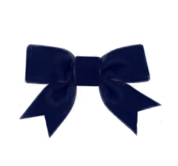 Mini King Velvet Bowtie Navy