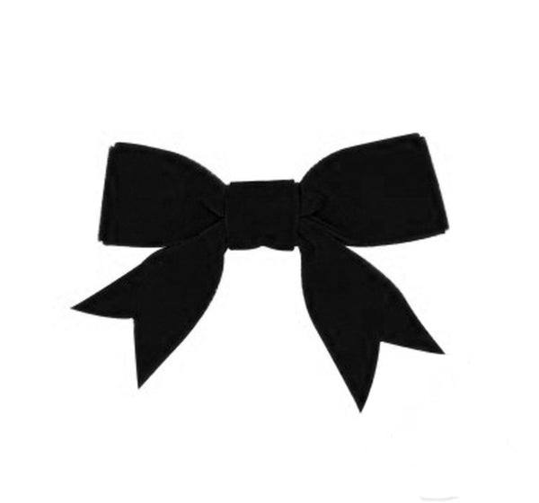 Mini King Velvet Bowtie Black