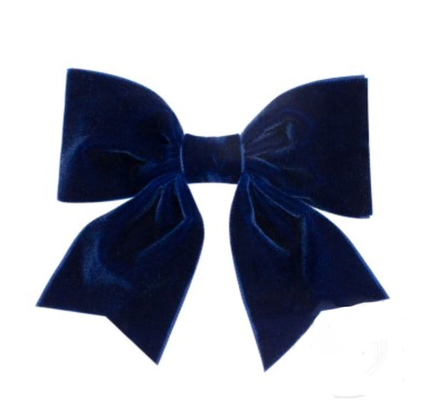 Small King Velvet Bowtie Navy