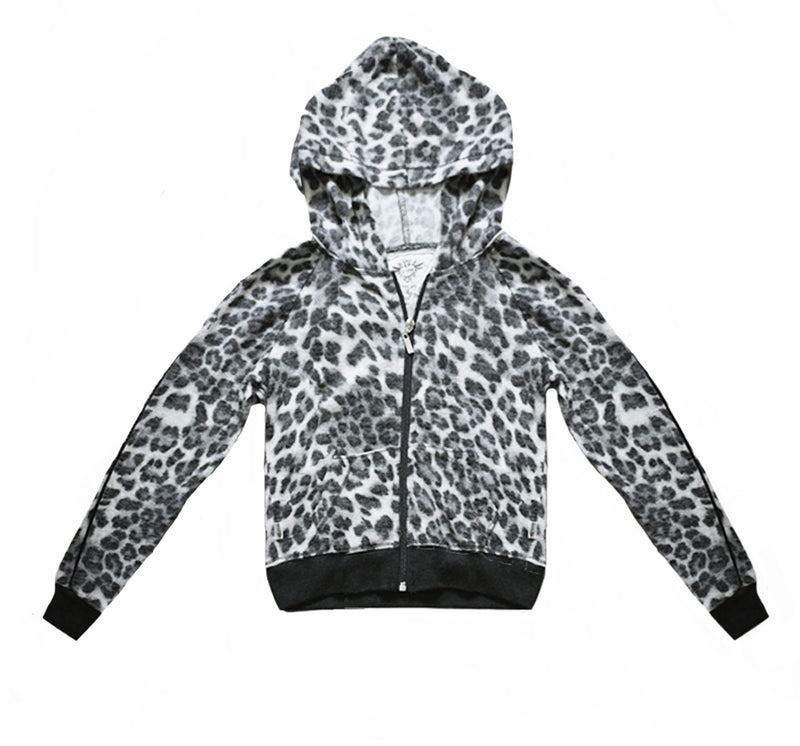 Hoodie de leopardo negro -T2 Love