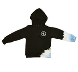 Hoodie y pants negros con diagonal azul  -Flowers by zoe