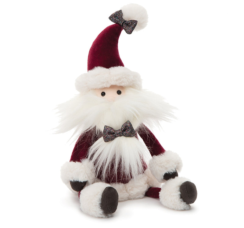 Peluche mediano de Santa rojo oscuro -Jelly cat