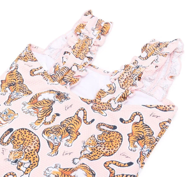 Traje de baño rosa con tigres -Kenzo