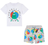 Playera y shorts de pelota de playa multicolor -Stella Mccartney
