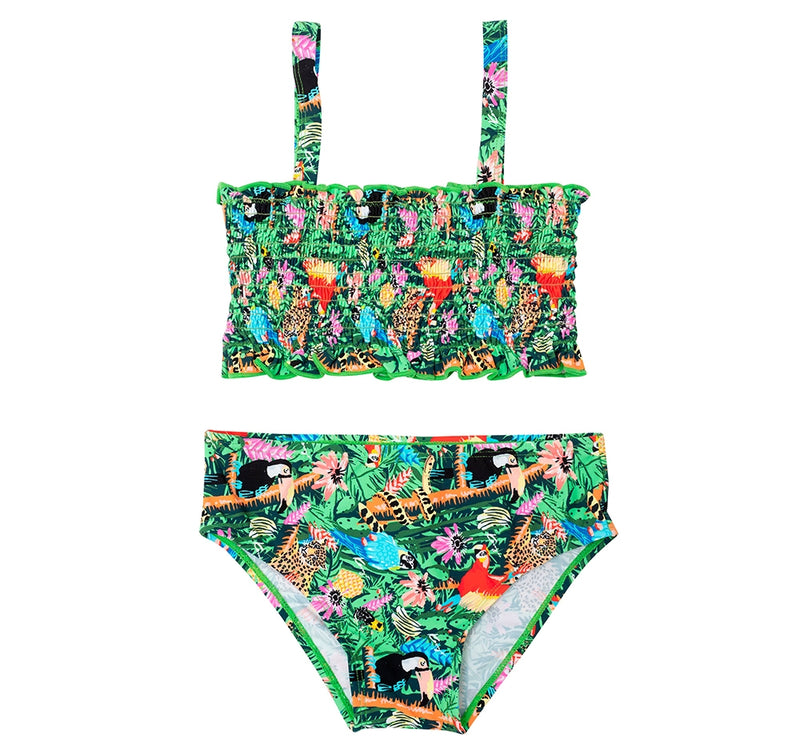 Traje de baño bikini de jungla verde -Kenzo