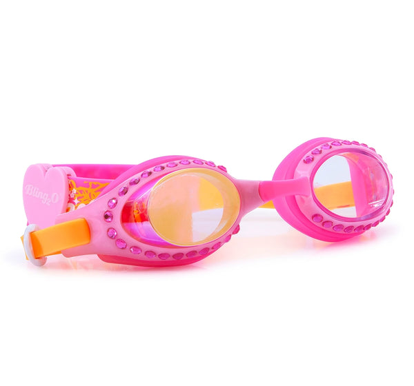 Goggles clásicos con brillos rosa de flores -Bling2O