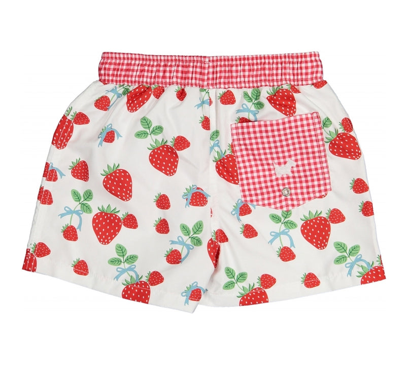 Traje de baño shorts de fresas -Sal & Pimienta