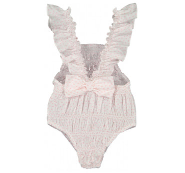 Traje de baño de corazones pequeños con moños- Sal & Pimienta