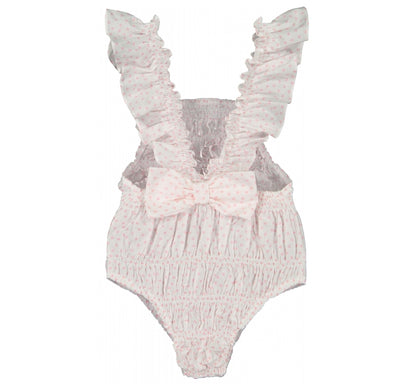 Traje de baño de corazones pequeños con moños- Sal & Pimienta