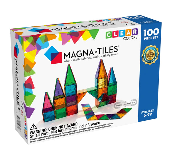 Magna-Tiles Colores Transparentes 100PC