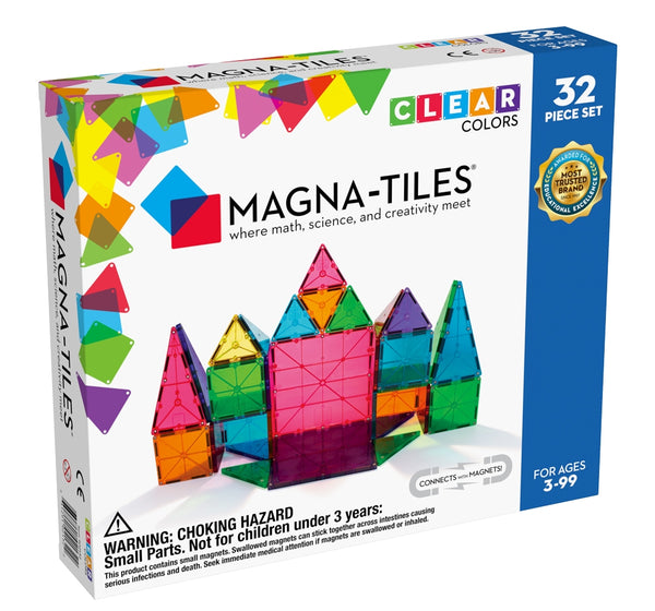 Magna-Tiles de colores transparentes 32PC -Mega Didactica