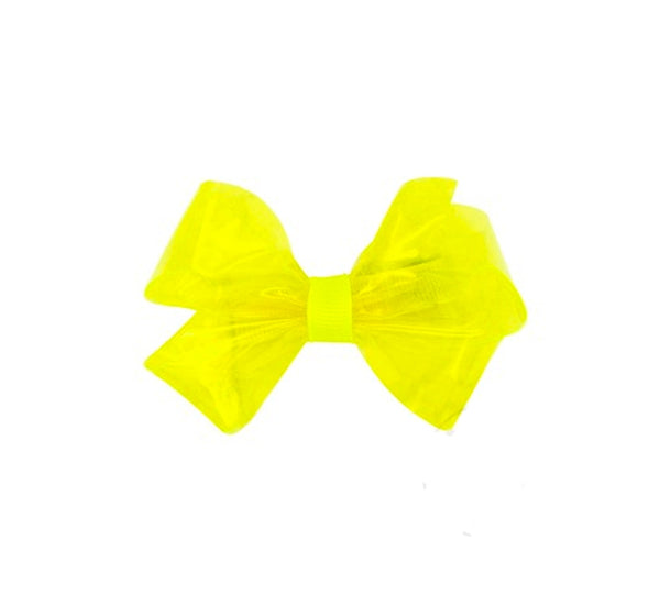 Mini Wee Splash Vinil Bow Neon Yellow