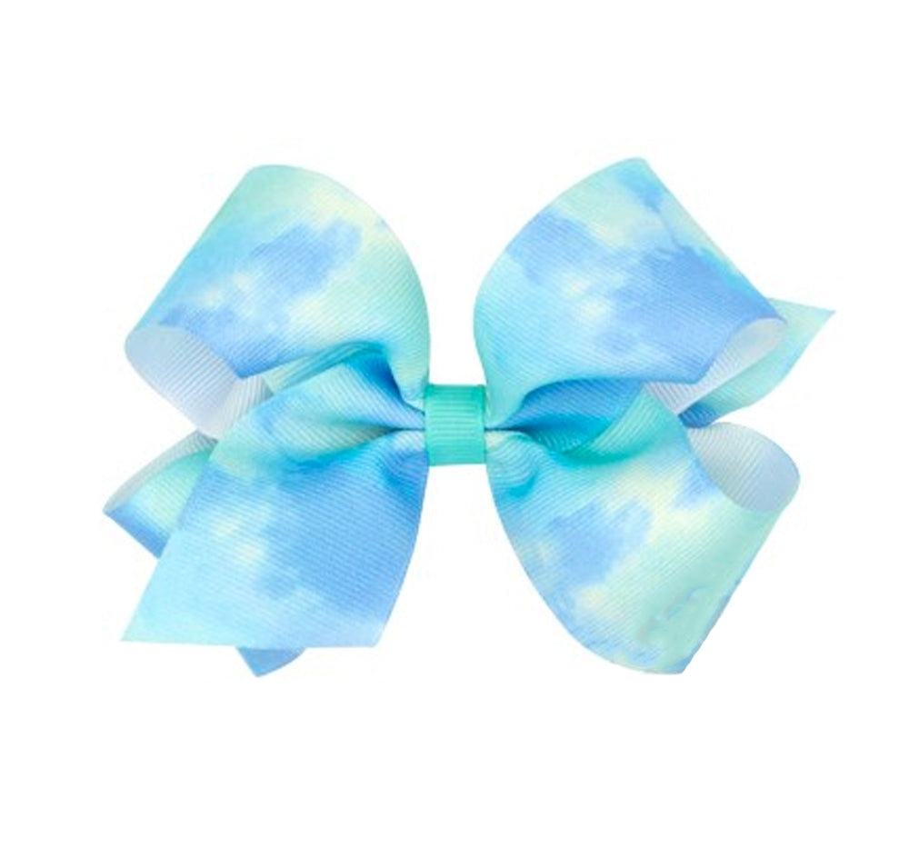 Medium Tie Dye Print GG Bow Mint