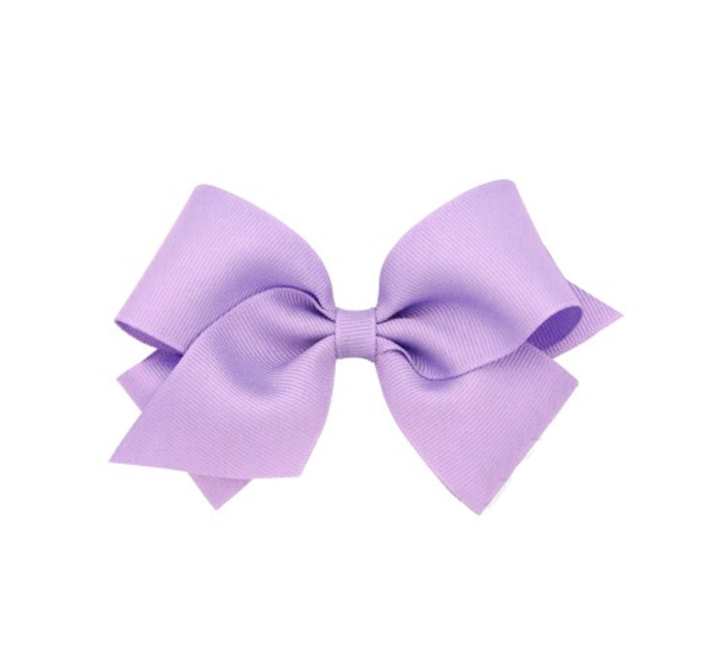 Small Solid Gro Basic Bow Light Orchid