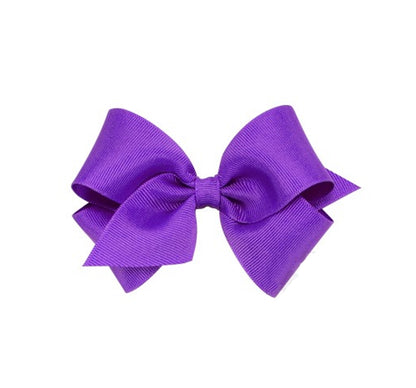 Small Solid Gro Basic Bow Purple