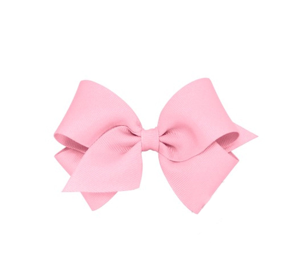 Small Solid Gro Basic Bow Pearl Pink
