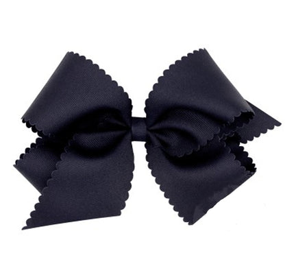 King GG Bow W/Scalloped Edge Navy