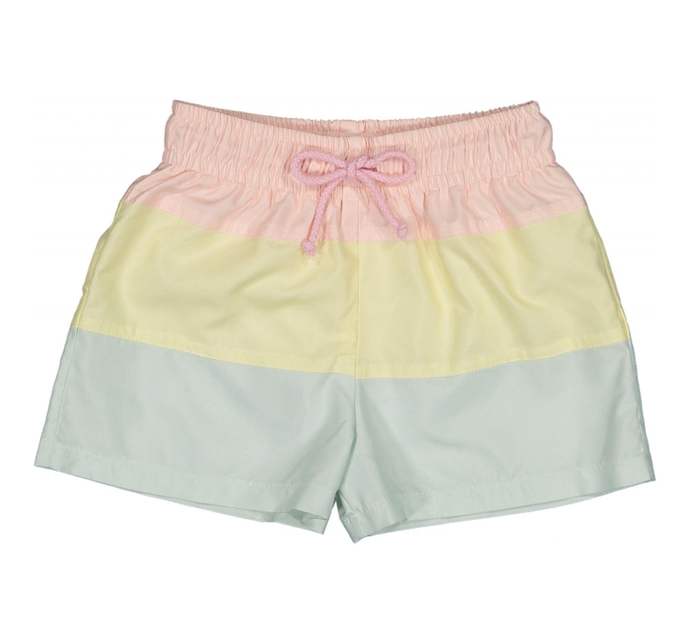 Traje de baño shorts de cuadros azules -Sal & Pimienta