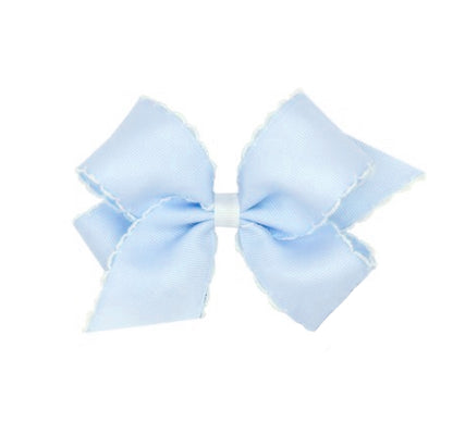 Medium Moonstitch Basic Bow Blue/Wht