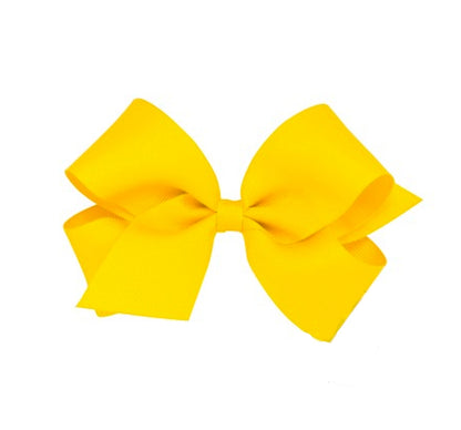 Medium Solid Grosgrain Bow Yellow
