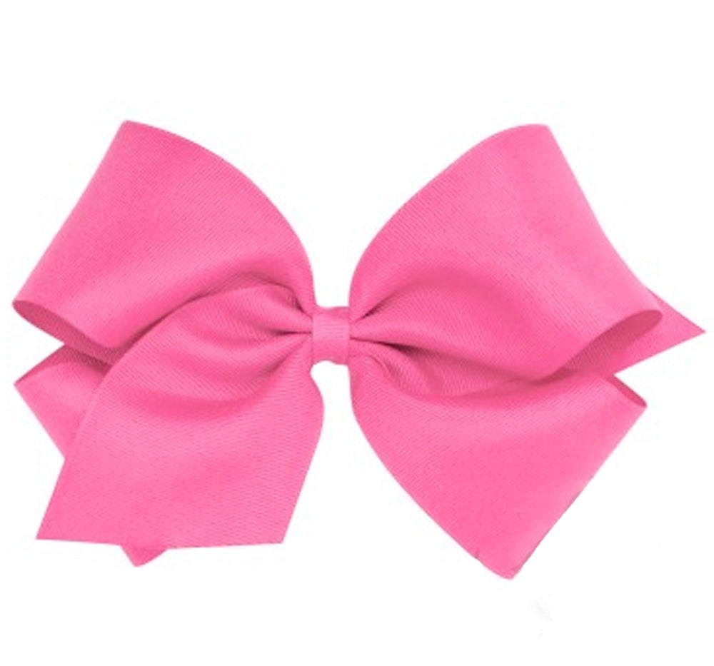 King Grosgrain Bow Hot Pink