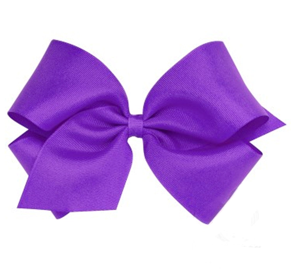 King Grosgrain Bow Purple