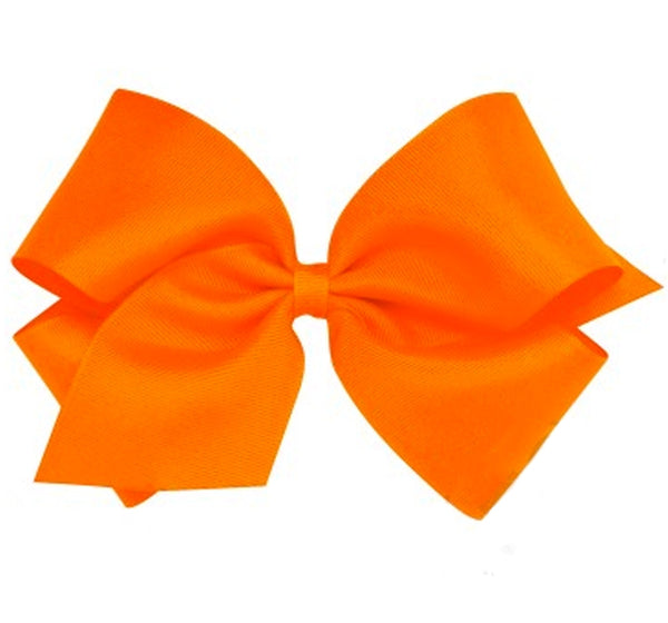 King Grosgrain Bow Orange