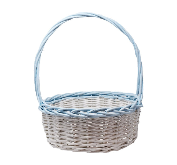 Canasta Willow blanca/azul chica -Roofian