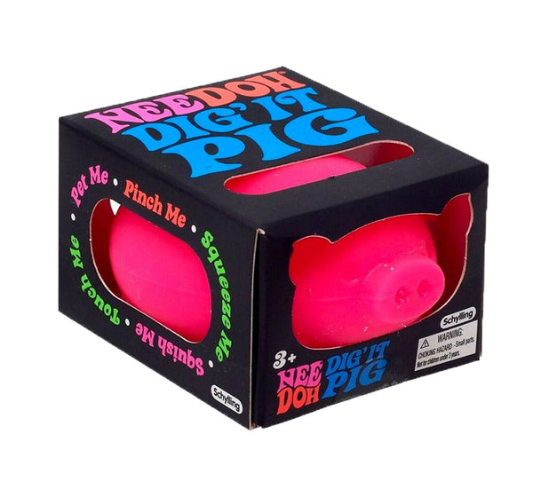 Pelota NeeDoh de cerdito rosa -Schylling