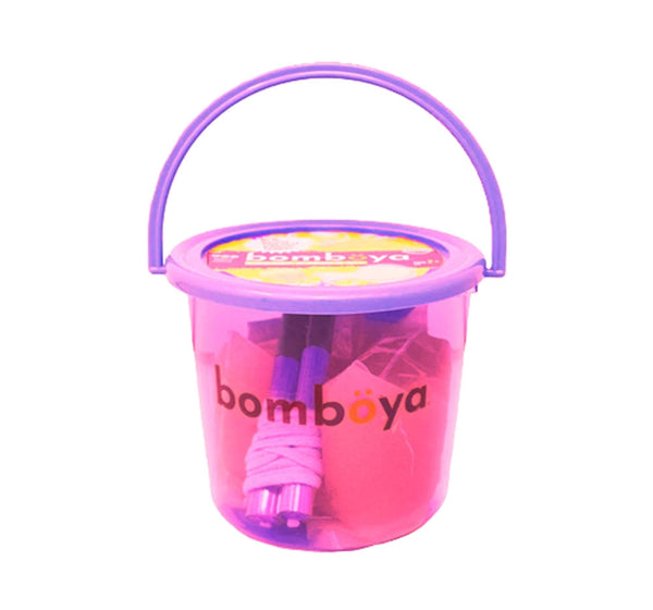 Kit portatil morado de burbujas  -Bomboya