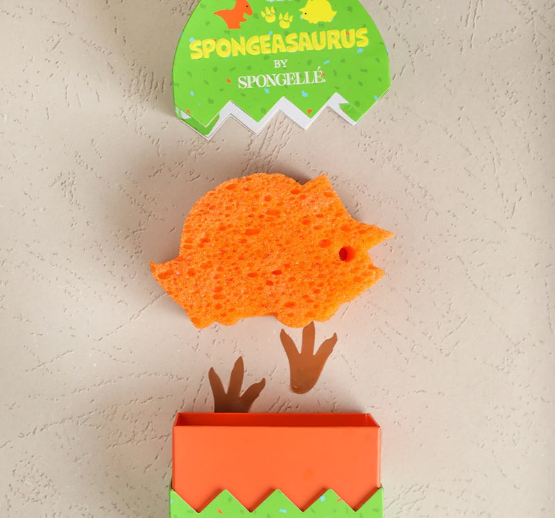 Esponja Dino /Naranja-Spongelle