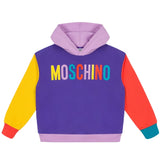 Sudadera Con Capucha Violeta Block Multi-Moschino