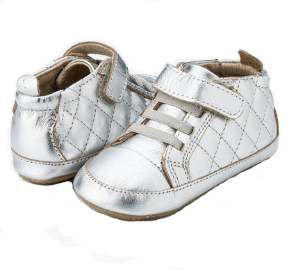 Tenis quilt bambini plateados -Old Soles