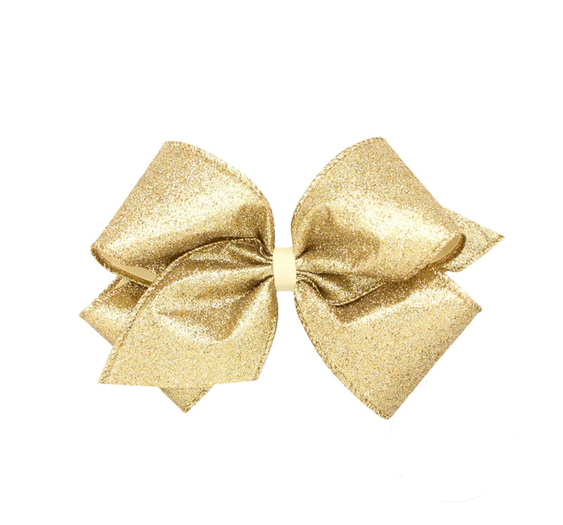 Med Glitter GG Overlay Bow Champagne