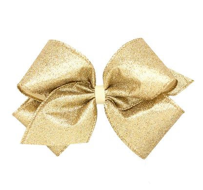 King Glitter GG Overlay Bow Champagne