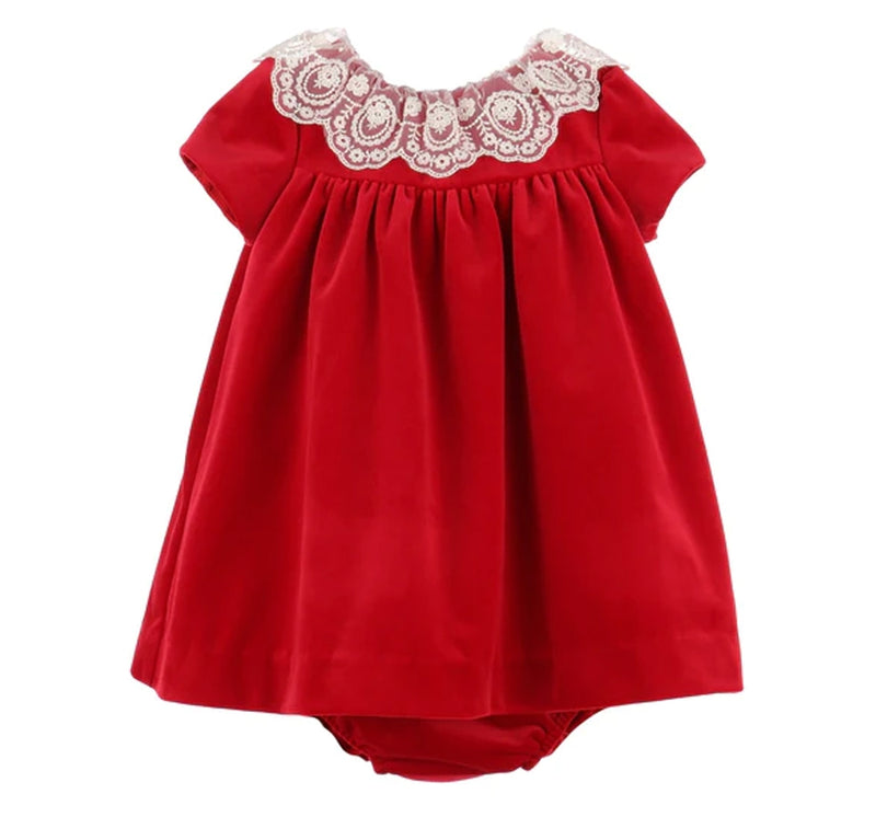 Vestido Rojo Terciopelo -Luli & Me