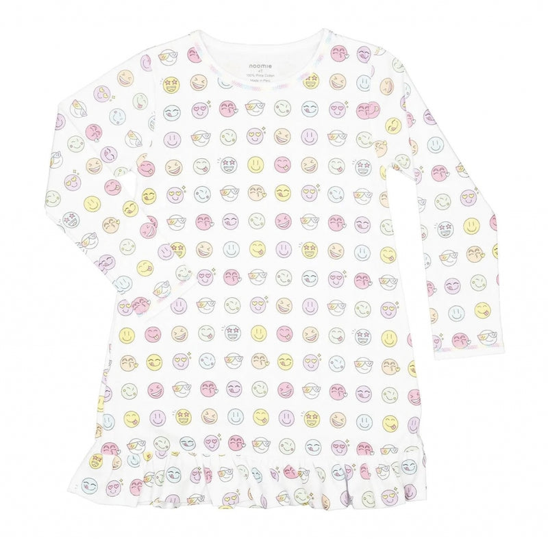 Vestido Con Mangas Rainbow Happy Faces