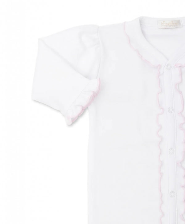 Mameluco Hand Emb Rosebuds White/Pink