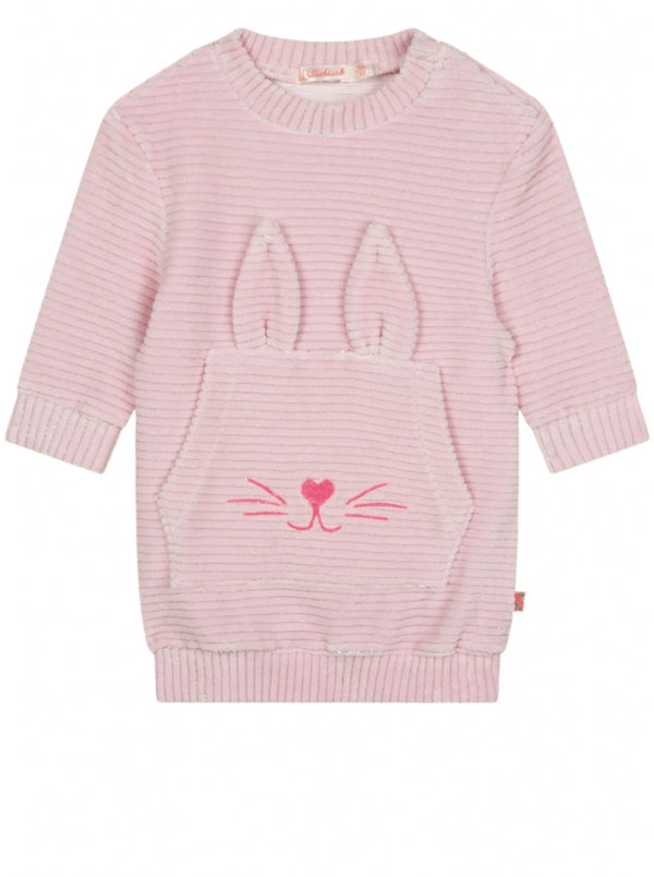 Vestido velvet Rabbit Kangaroo Pocket
