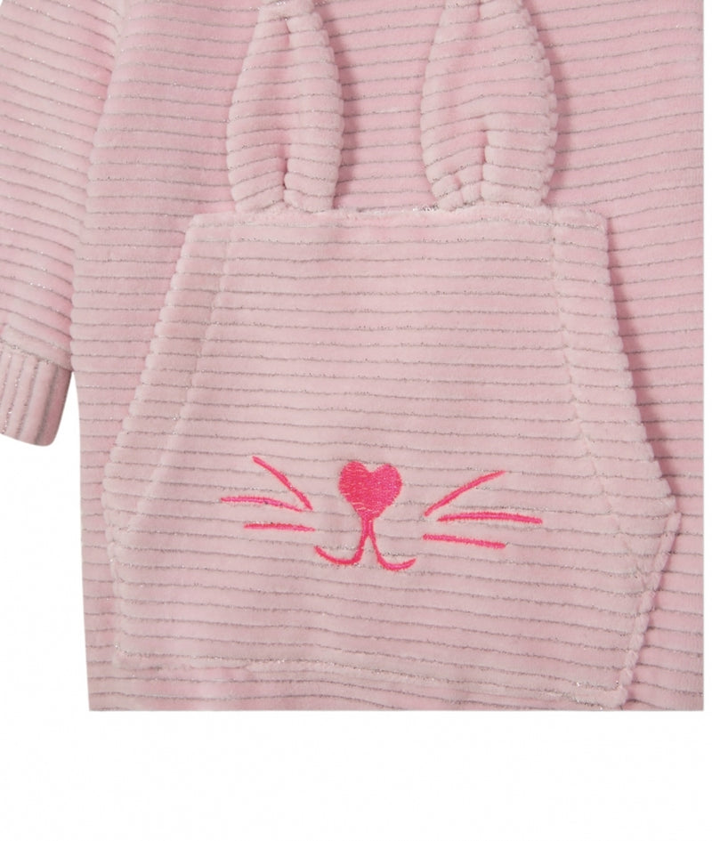Vestido velvet Rabbit Kangaroo Pocket