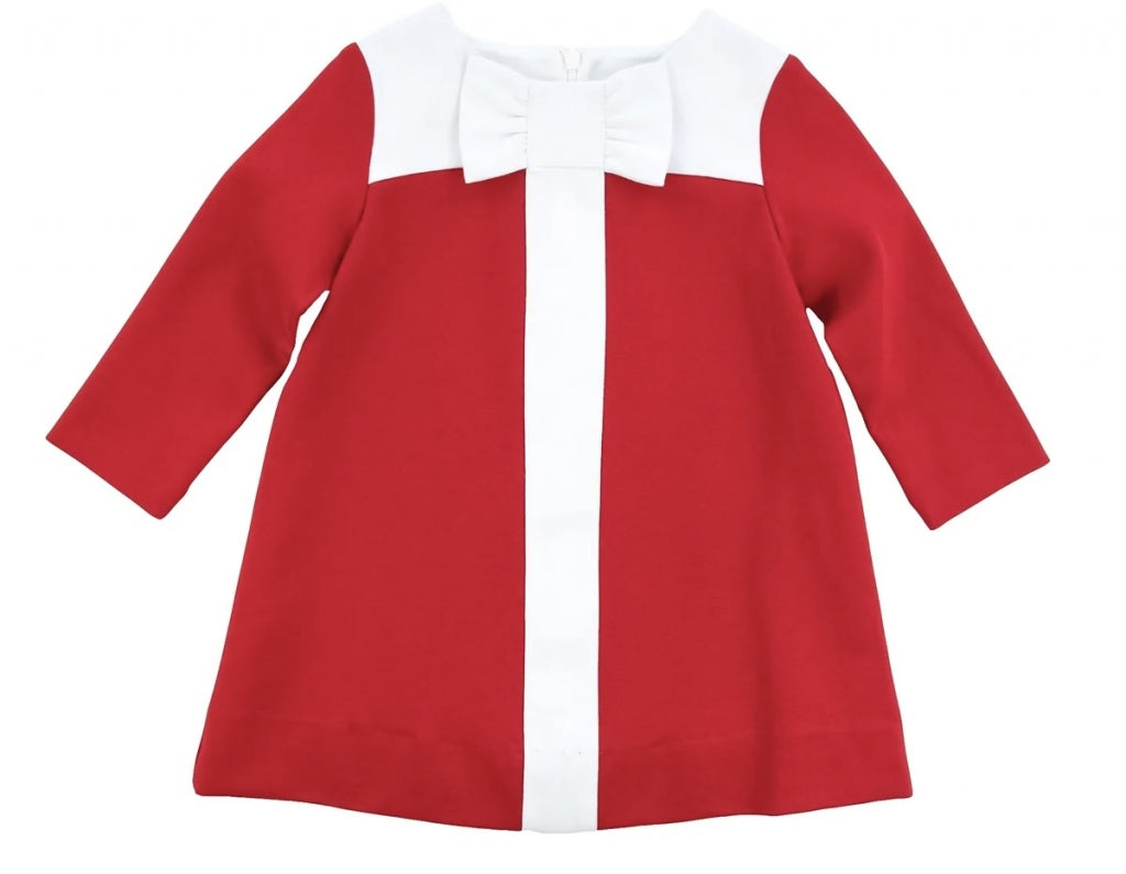 Vestido Rojo con Detalle de Moño