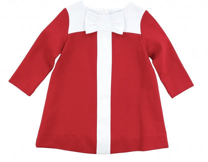 Vestido Rojo con Detalle de Moño