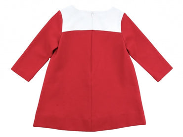Vestido Rojo con Detalle de Moño