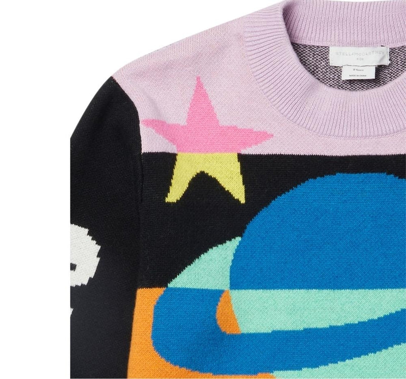 Girl Sweater Multi With Cosmic