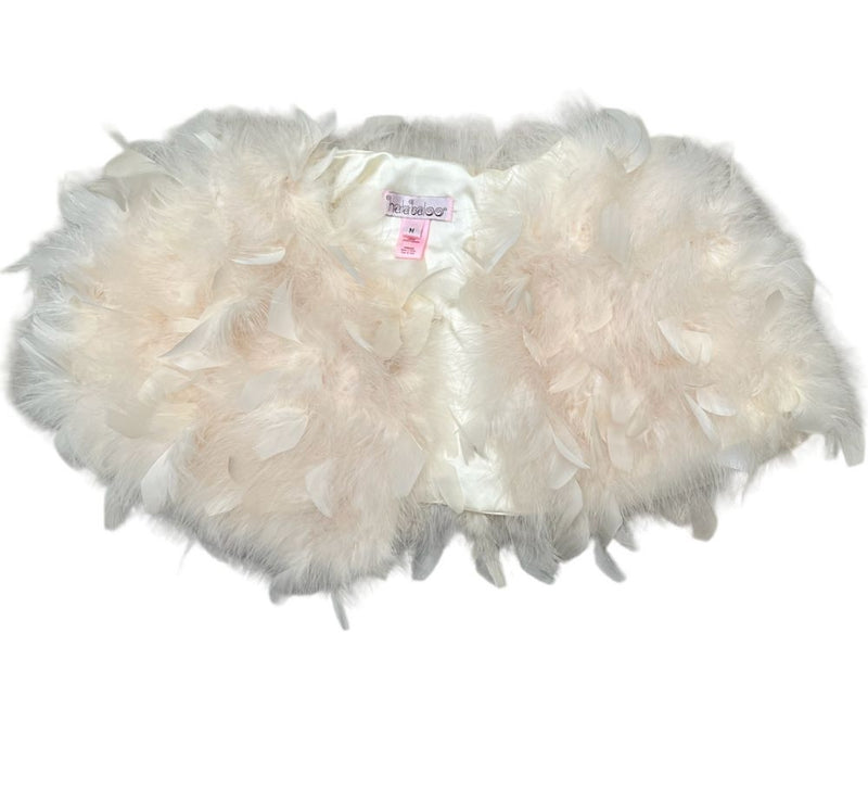Feather Capelet Ivory