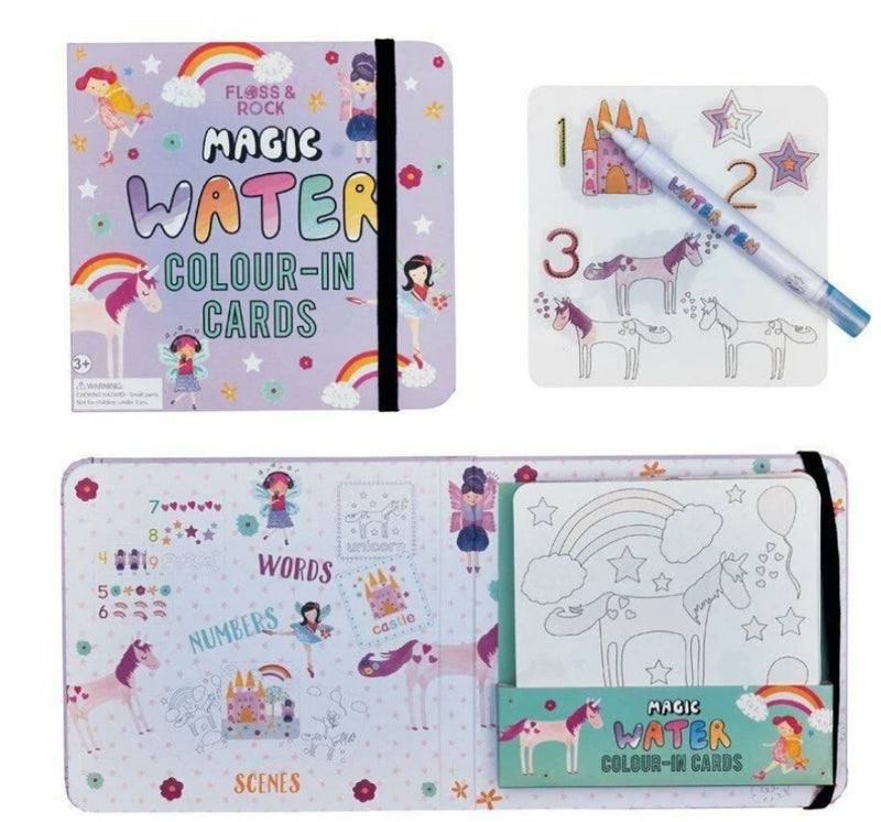 Tarjetas Mágicas Para Colorear Con Agua - Unicornios