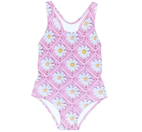 Traje De Baño Completo Crochet Baby Pink