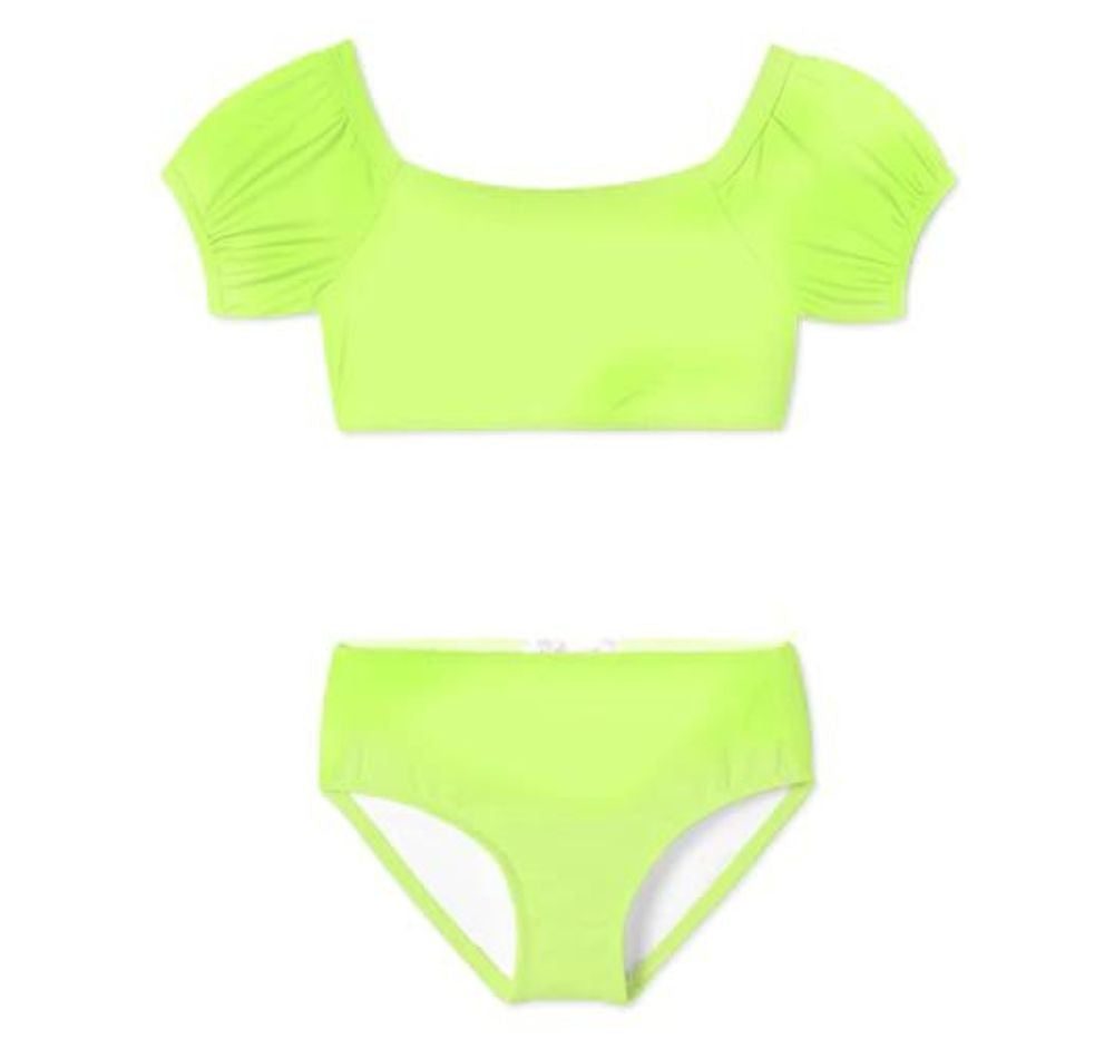 Traje De Baño Bikini Amarillo Neon
