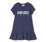 Vestido Azul Logo Kenzo